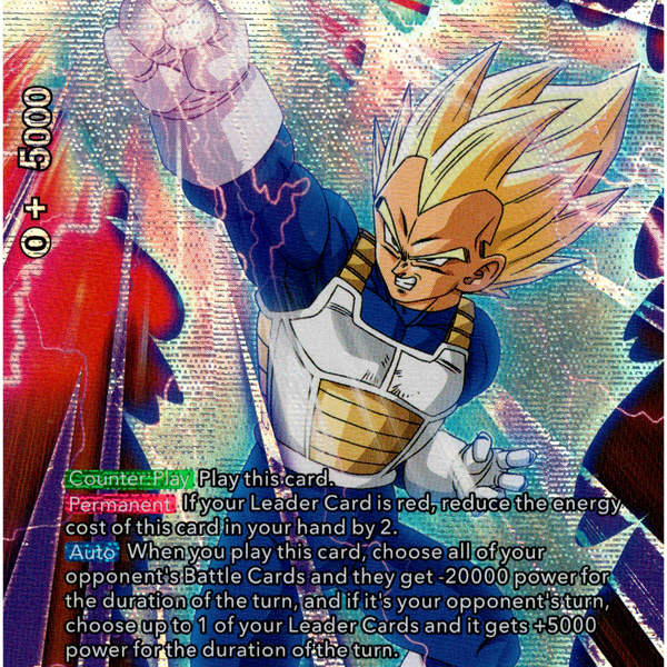 2021 Dragon Ball Super SS shops Vegeta, Exploiting Weakness SR BGS 10 PRISTINE