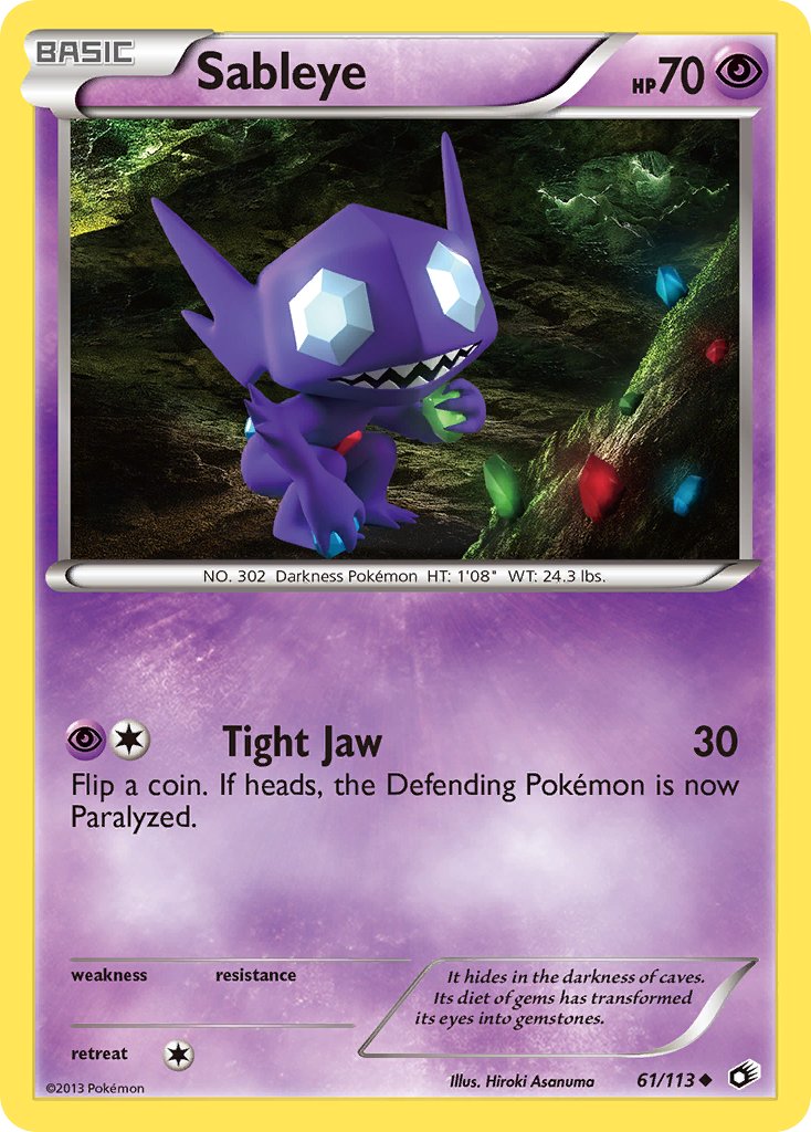 Sableye - 61/113 - Legendary Treasures - Card Cavern