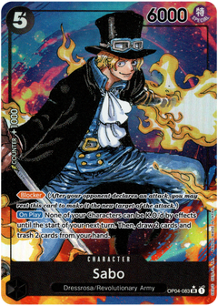 Sabo Alternate Art - OP04-083 SR - Kingdoms of Intrigue - Foil - Card Cavern