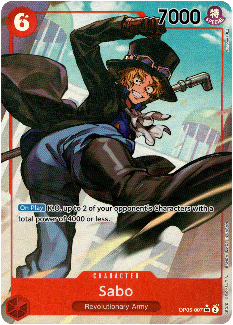 Sabo Alternate Art - OP05-007 - Awakening of the New Era - Foil - Card Cavern