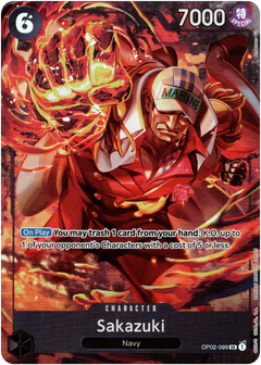 Sakazuki Alternate Art - OP02-099 - Paramount War - Foil - Card Cavern