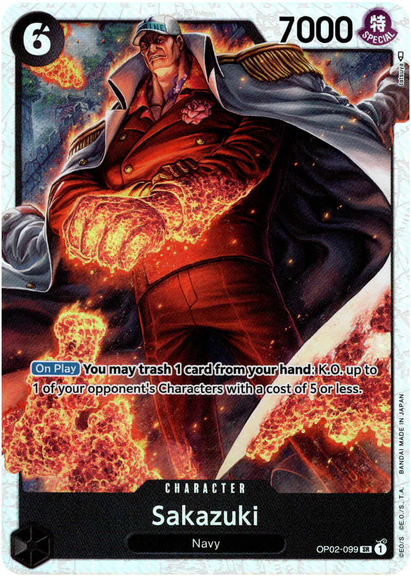 Sakazuki - OP02-099 - Paramount War - Foil - Card Cavern