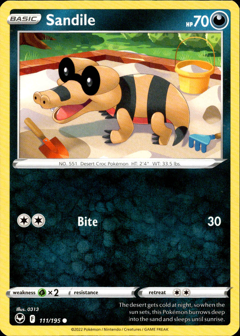 Sandile - 111/195 - Silver Tempest - Card Cavern