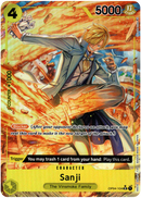 Sanji Alternate Art - OP04-104 SR - Kingdoms of Intrigue - Foil - Card Cavern