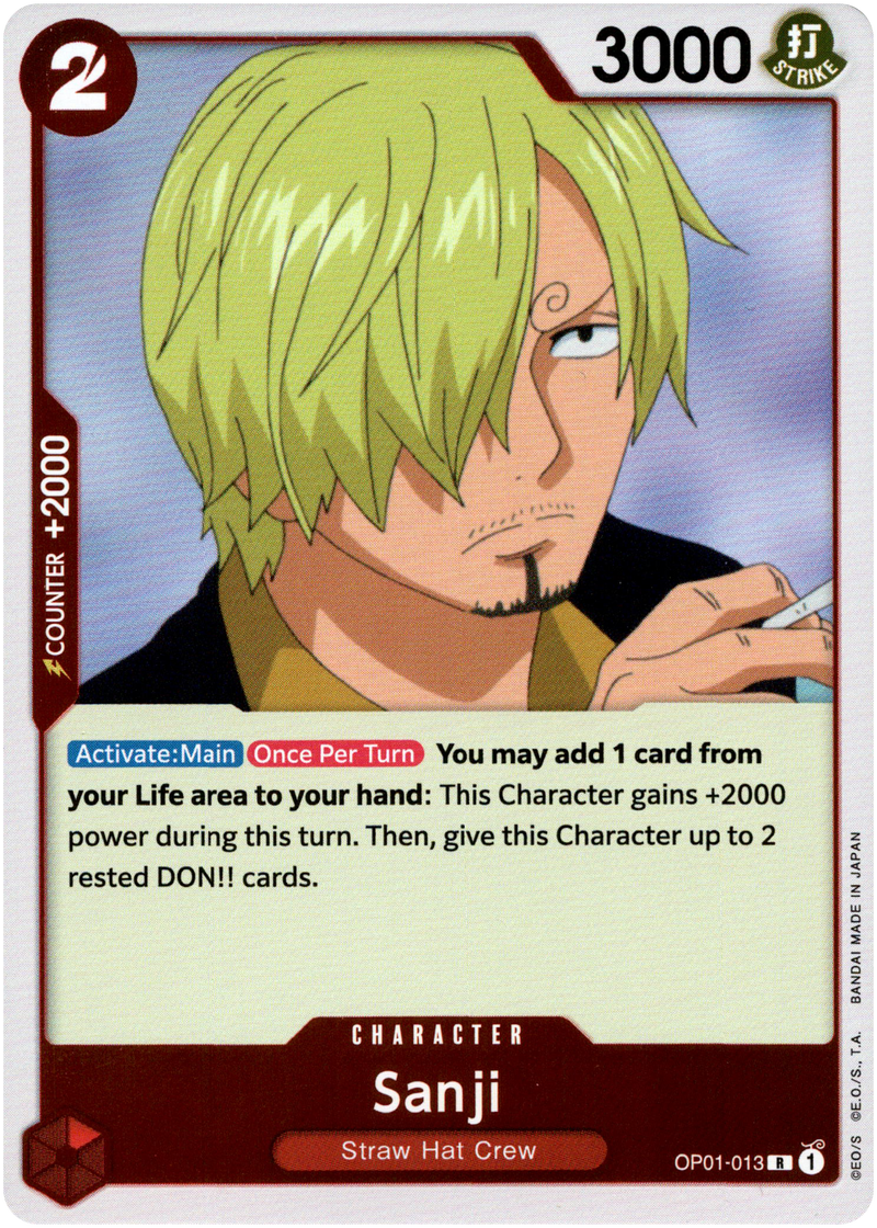 Sanji - OP01-013 R - Romance Dawn - Foil - Card Cavern