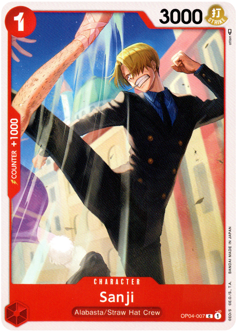 Sanji - OP04-007 C - Kingdoms of Intrigue - Card Cavern