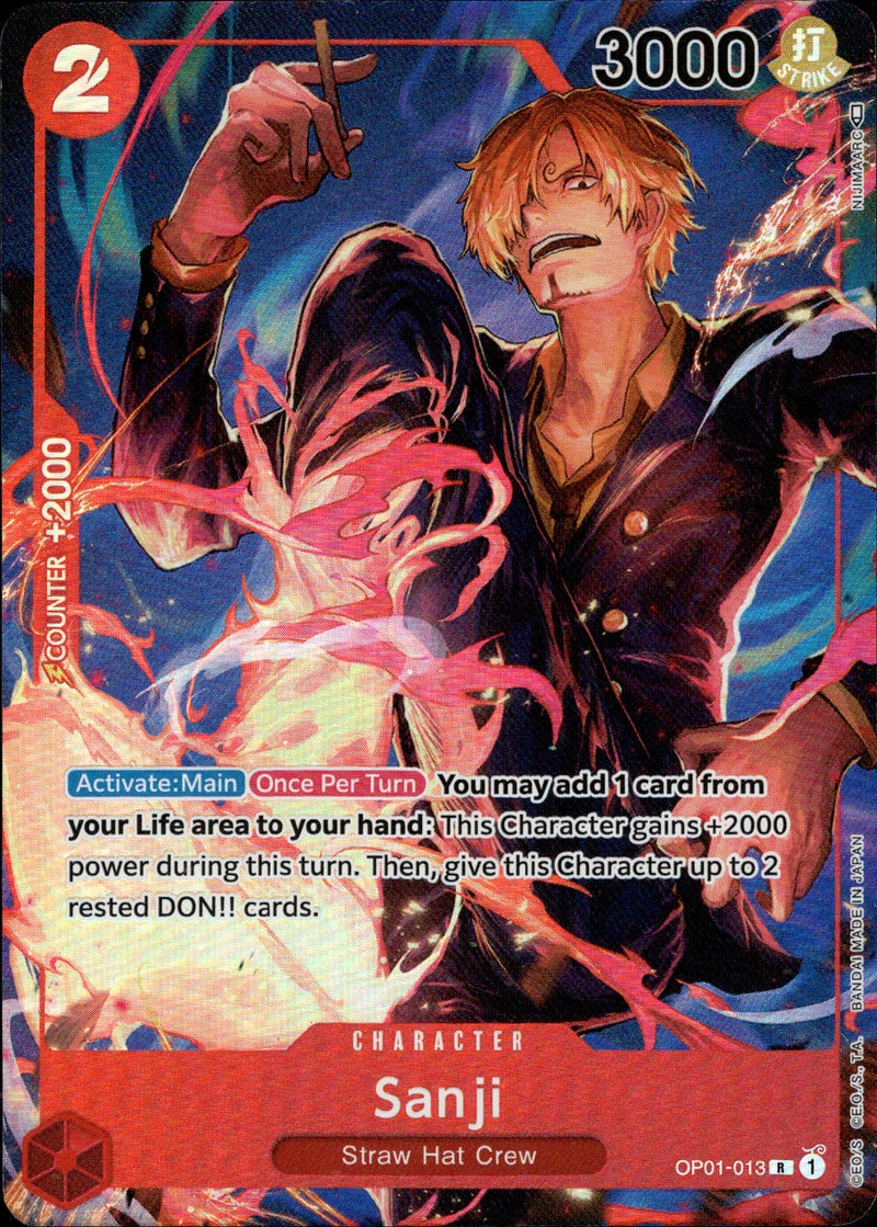 Sanji Parallel - OP01-013 R - Romance Dawn - Foil - Card Cavern