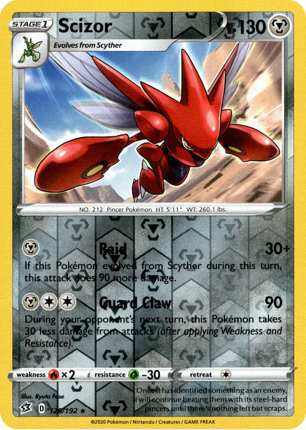 Scizor - 128/192 - Rebel Clash - Reverse Holo - Card Cavern