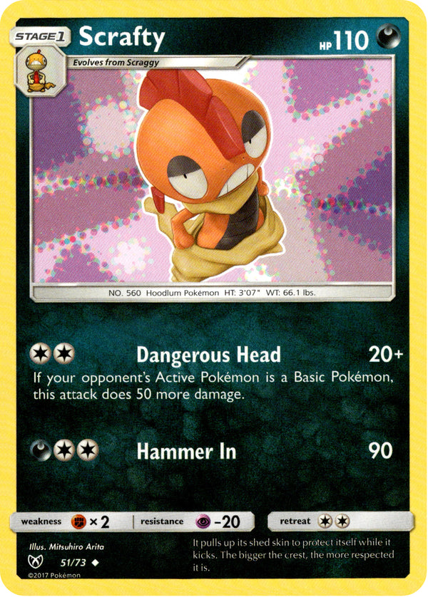 Scrafty - 51/73 - Shining Legends - Card Cavern