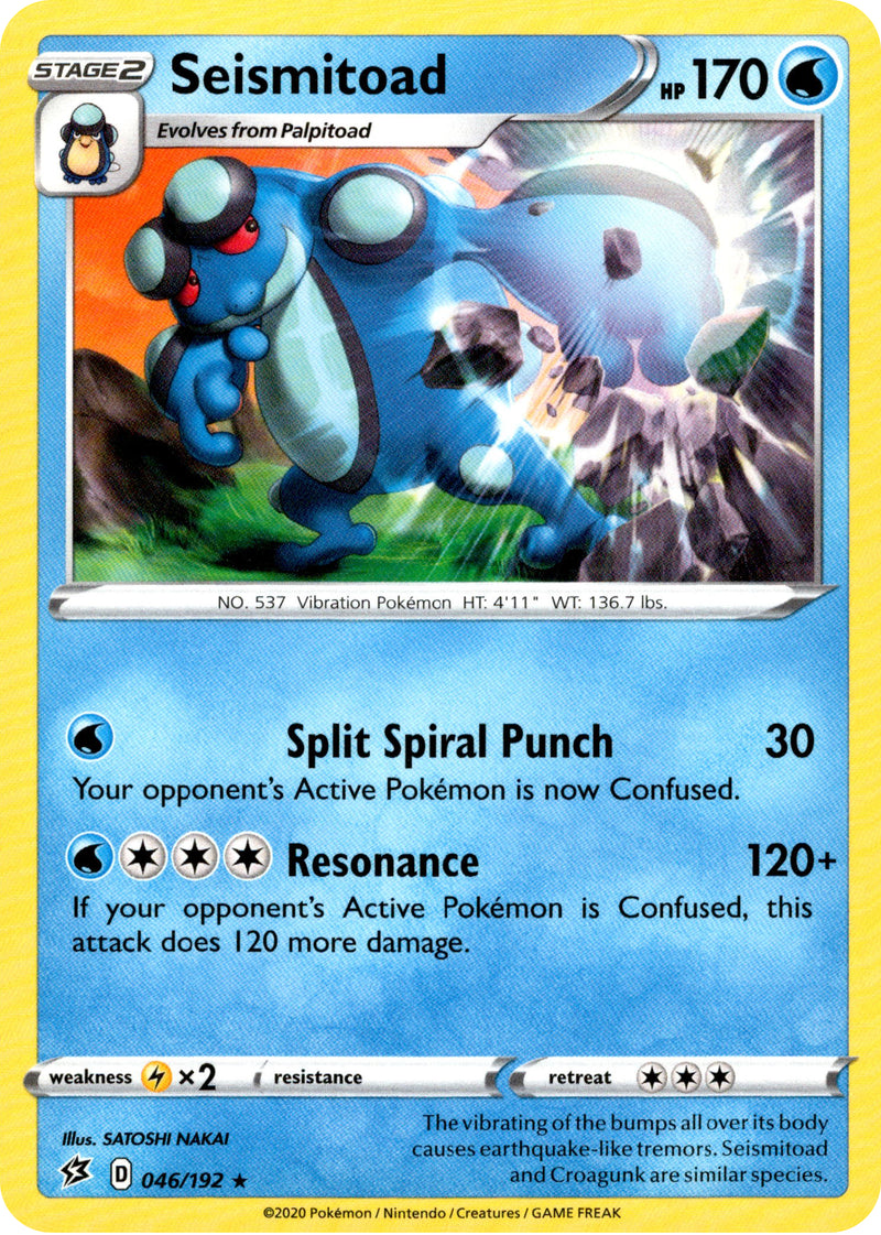 Seismitoad - 46/192 - Rebel Clash - Card Cavern