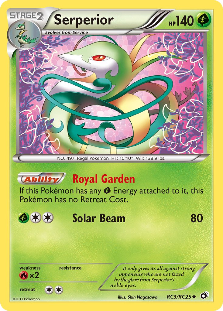 Serperior - RC3/RC25 - Legendary Treasures - Holo - Card Cavern