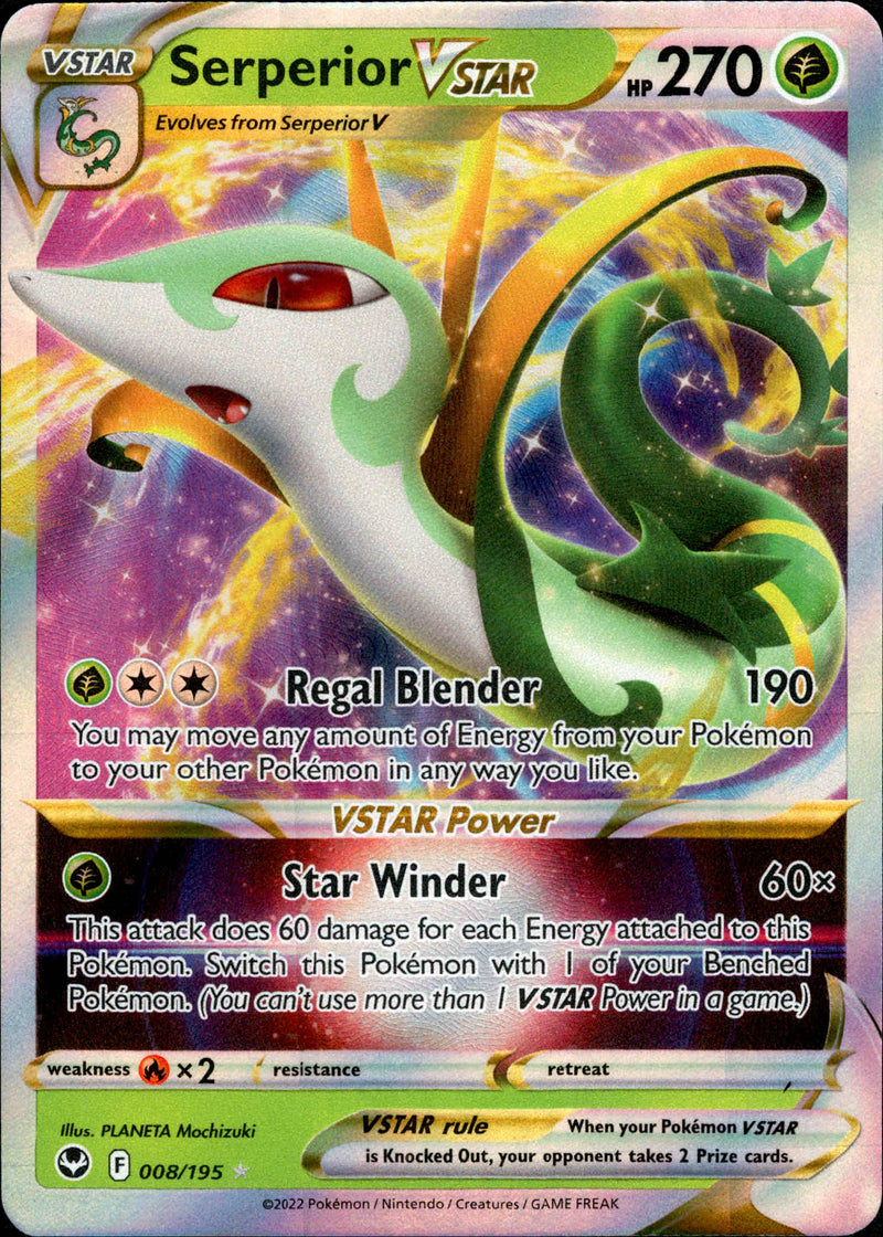 Serperior VSTAR - 008/195 - Silver Tempest - Card Cavern