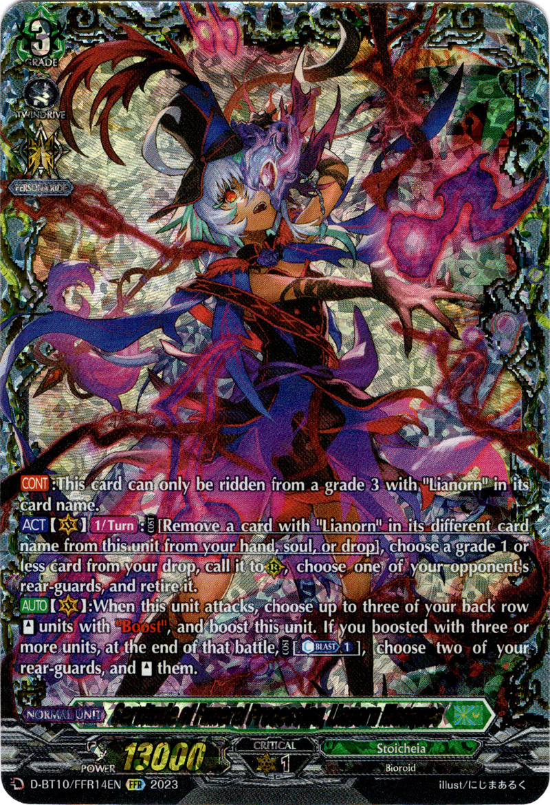 Servitude of Funeral Procession, Lianorn Masques - D-BT10/FFR14EN - Dragon Masquerade - Card Cavern