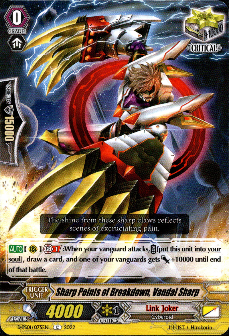 Sharp Points of Breakdown, Vandal Sharp - D-PS01/075EN - P Clan Collection 2022 - Card Cavern