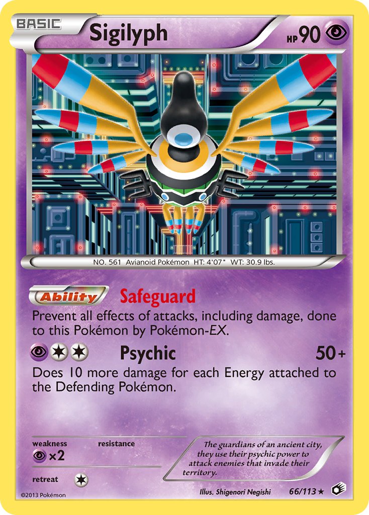 Sigilyph - 66/113 - Legendary Treasures - Holo - Card Cavern