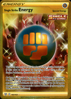 Single Strike Energy Secret Rare - 183/163 - Battle Styles - Card Cavern