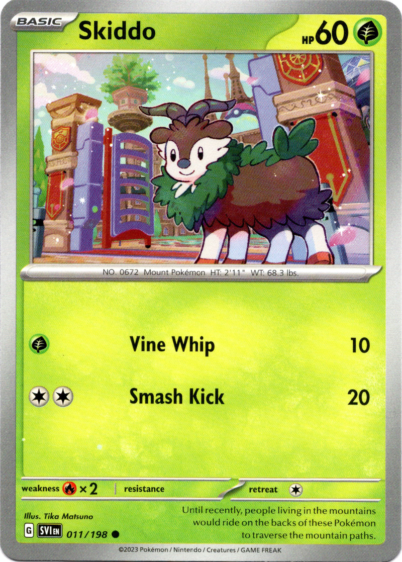 Skiddo - 011/198 - Scarlet & Violet - Card Cavern