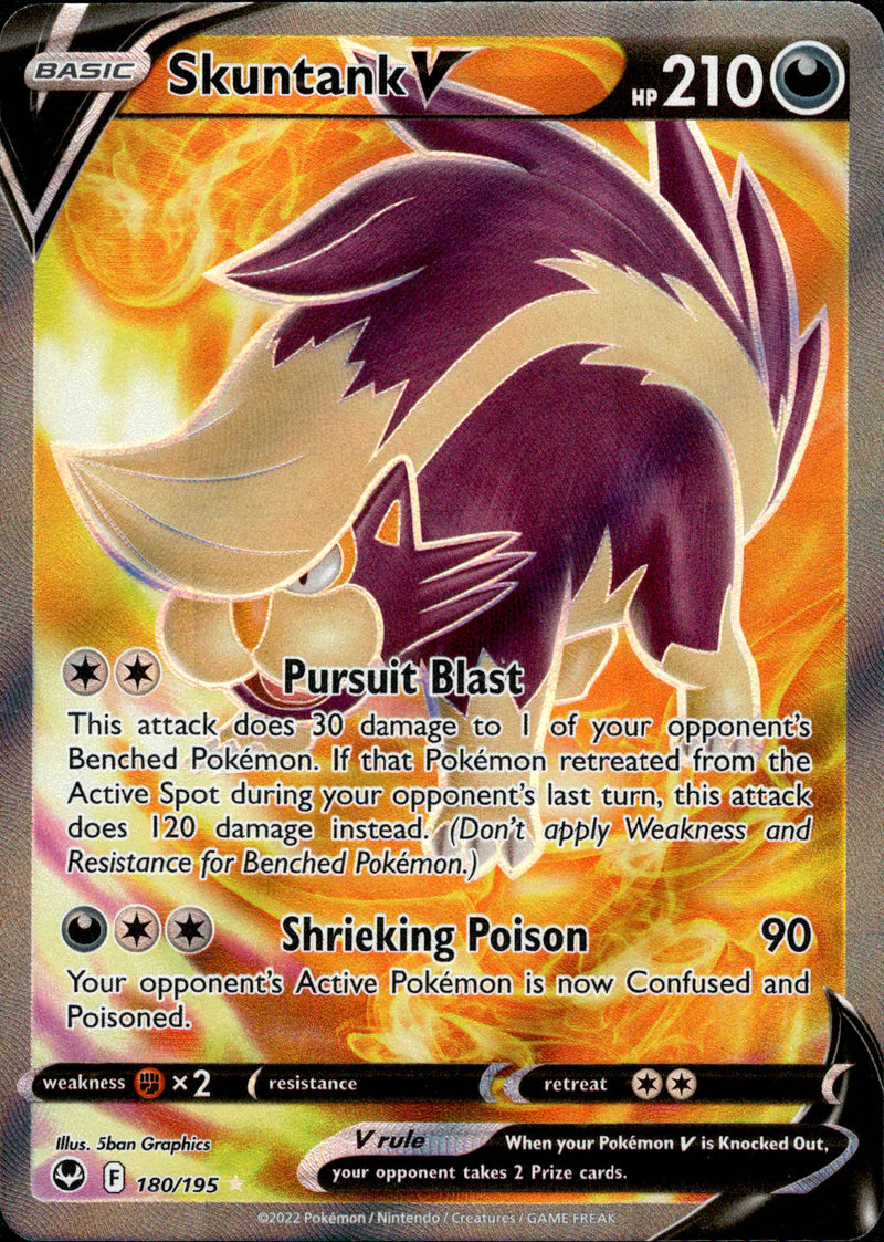 Skuntank V Full Art - 180/195 - Silver Tempest - Card Cavern