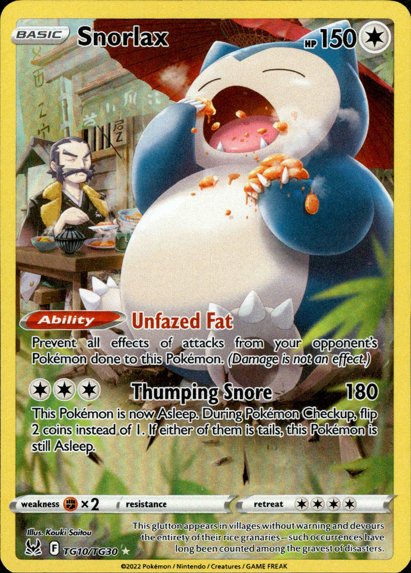 Snorlax - TG10/TG30 - Lost Origin - Holo - Card Cavern