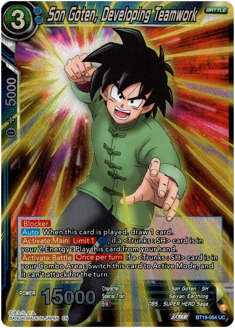 Son Goten, Developing Teamwork - BT19-054 - Fighter's Ambition - Foil - Card Cavern