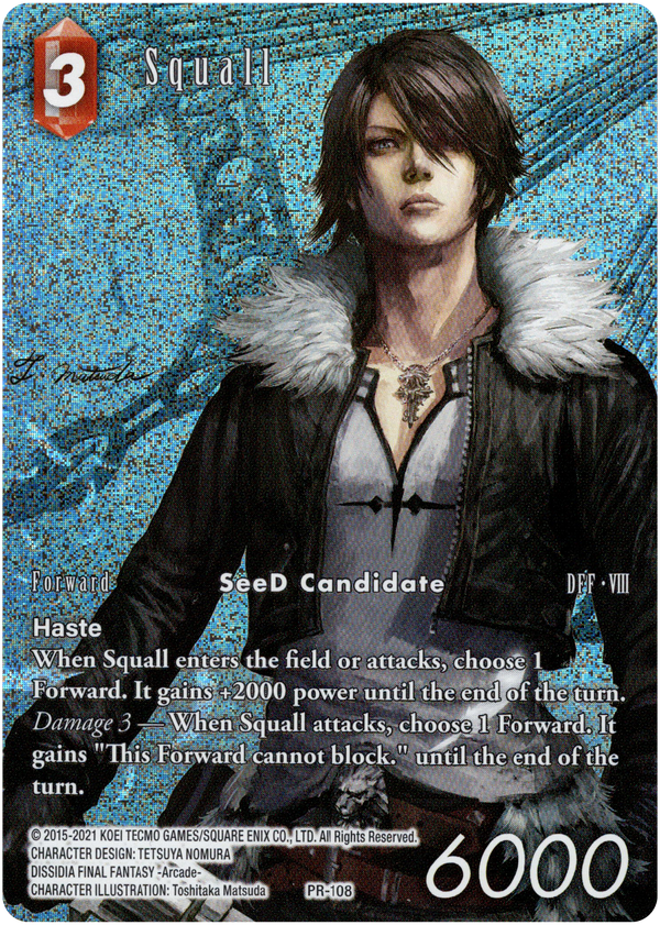 Squall Full Art - PR-108 - Final Fantasy Promo - Foil - Card Cavern