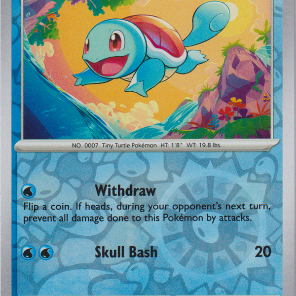 Squirtle - Scarlet & Violet - 151 #7 Pokemon Card