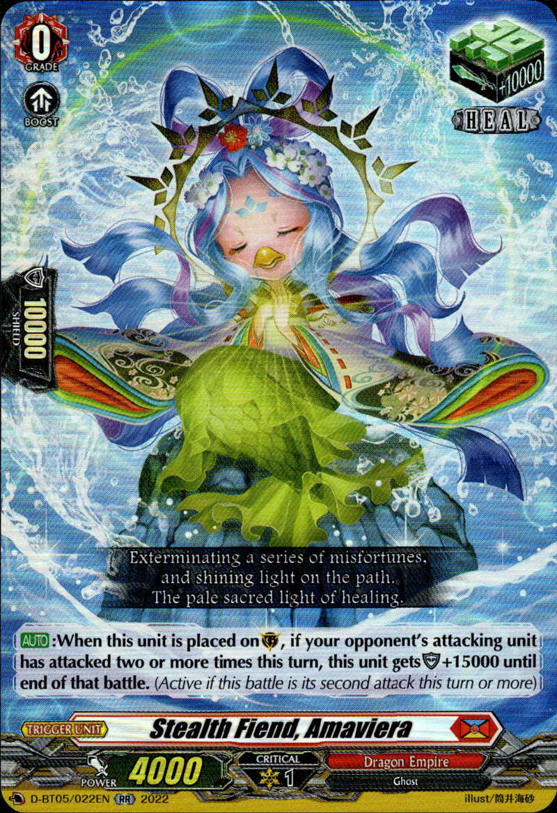 Stealth Fiend, Amaviera - D-BT05/022 - Triumphant Return of the Brave Heroes - Card Cavern