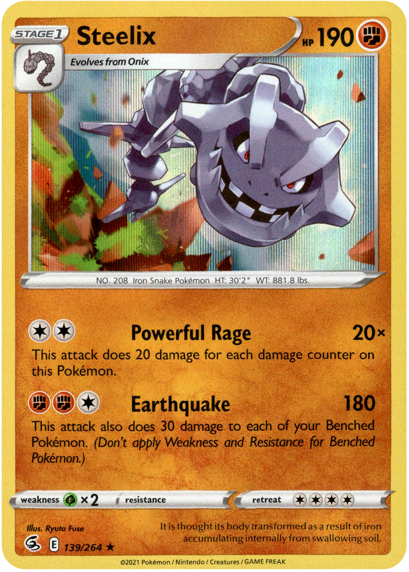 Steelix - 139/264 - Fusion Strike - Holo - Card Cavern