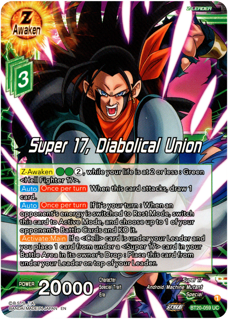 Super 17, Diabolical Union - BT20-059 UC - Power Absorbed - Card Cavern