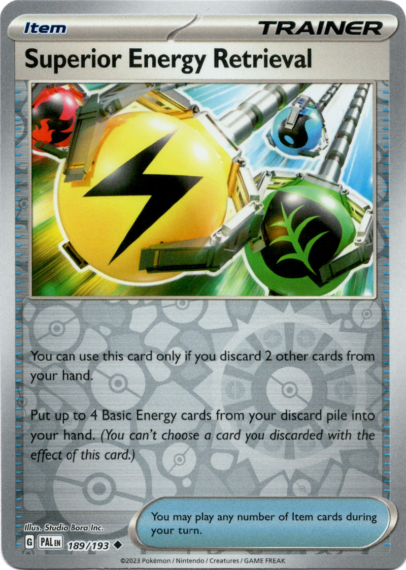 Superior Energy Retrieval - 189/193 - Paldea Evolved - Reverse Holo - Card Cavern