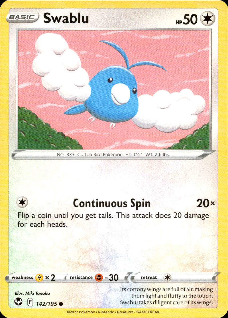 Swablu - 142/195 - Silver Tempest - Card Cavern