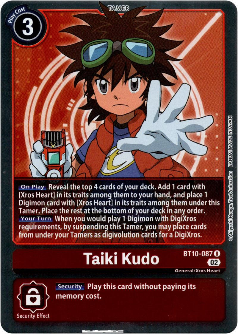 Taiki Kudo - BT10-087 R - Xros Encounter - Foil - Card Cavern