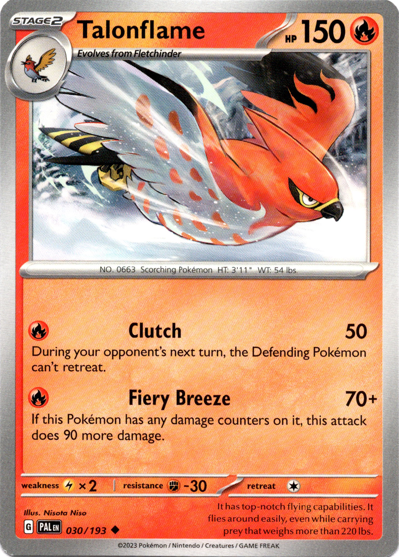 Talonflame - 030/193 - Paldea Evolved - Card Cavern