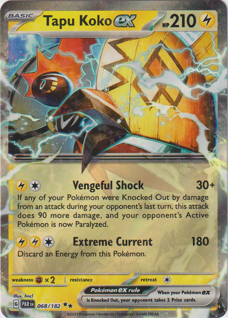 Tapu Koko ex - 068/182 - Paradox Rift - Holo - Card Cavern