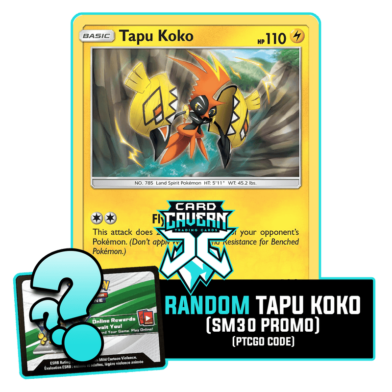 Tapu Koko Promo Pokemon TCGL Codes