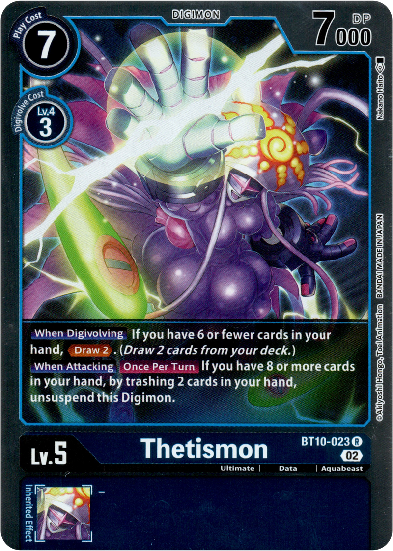 Thetismon - BT10-023 R - Xros Encounter - Foil - Card Cavern