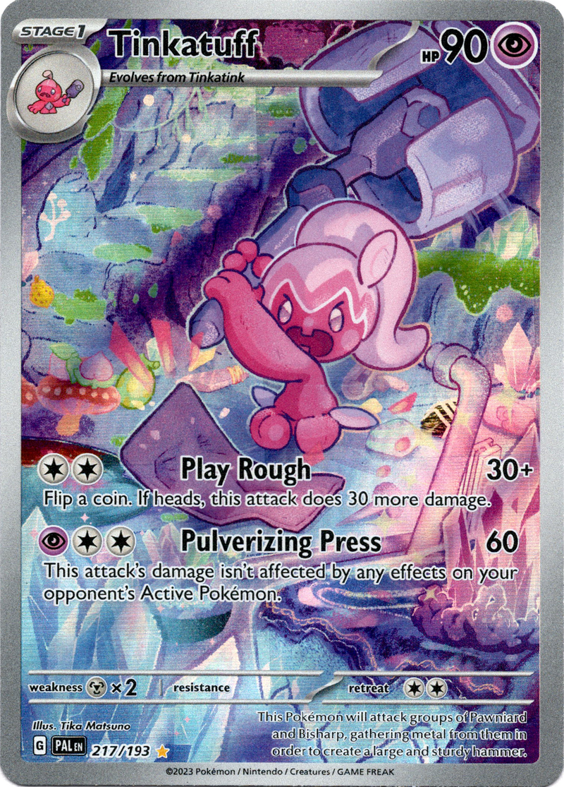 Tinkatuff - 217/193 - Paldea Evolved - Holo - Card Cavern