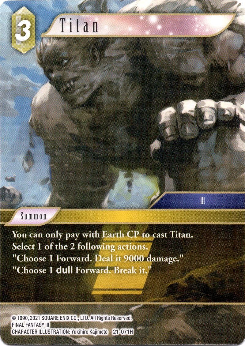 Titan - 21-071H - Beyond Destiny - Card Cavern