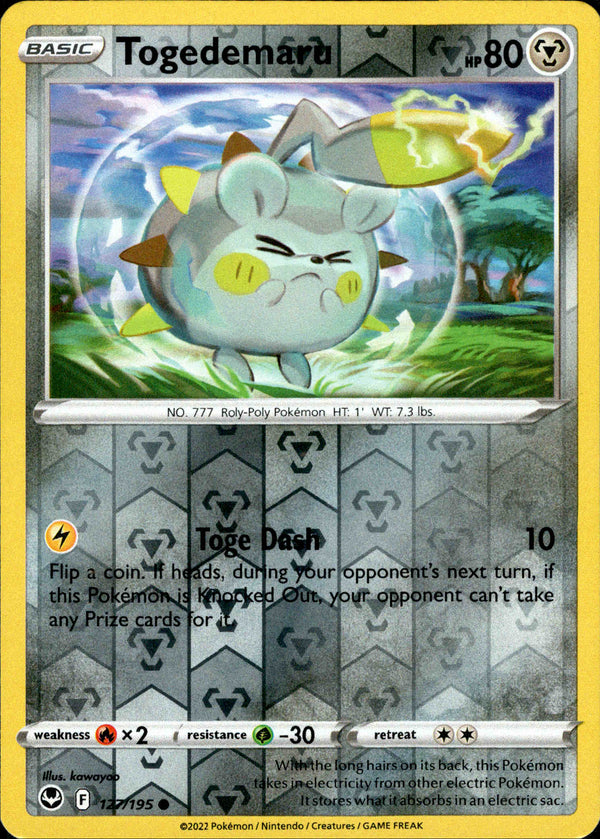 Togedemaru - 127/195 - Silver Tempest - Reverse Holo - Card Cavern