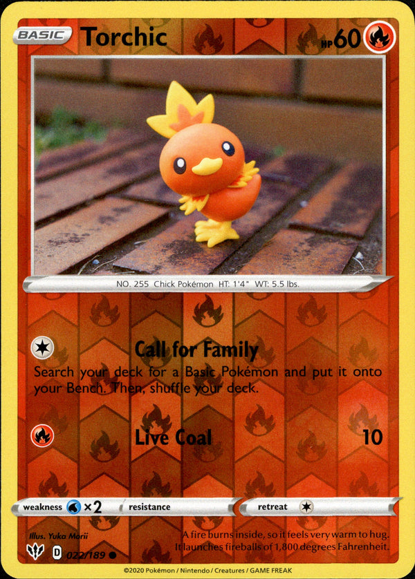 Torchic - 22/189 - Darkness Ablaze - Reverse Holo - Card Cavern