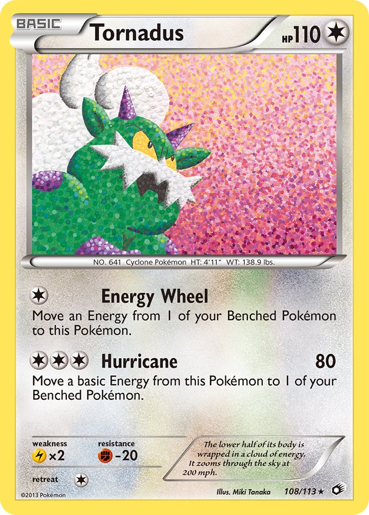 Tornadus - 108/113 - Legendary Treasures - Holo - Card Cavern