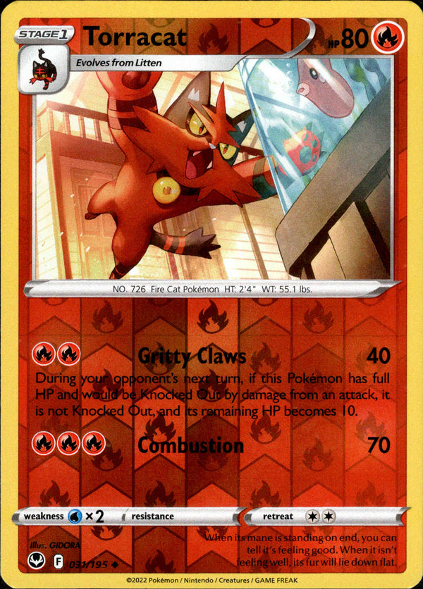 Torracat - 031/195 - Silver Tempest - Reverse Holo - Card Cavern