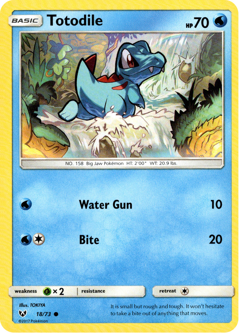 Totodile - 18/73 - Shining Legends - Card Cavern