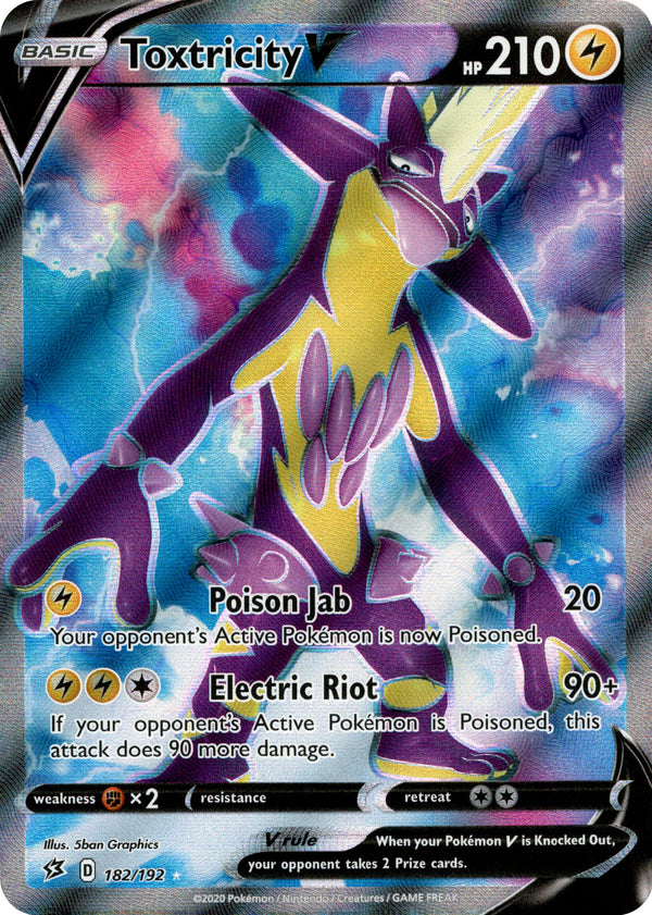 Toxtricity V Full Art - 182/192 - Rebel Clash - Card Cavern