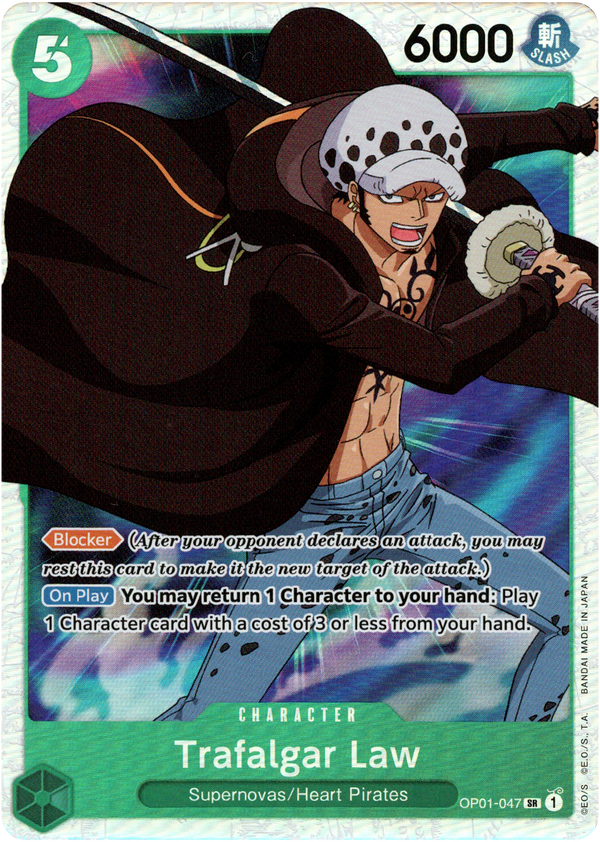 Trafalgar Law - OP01-047 SR - Romance Dawn - Foil - Card Cavern