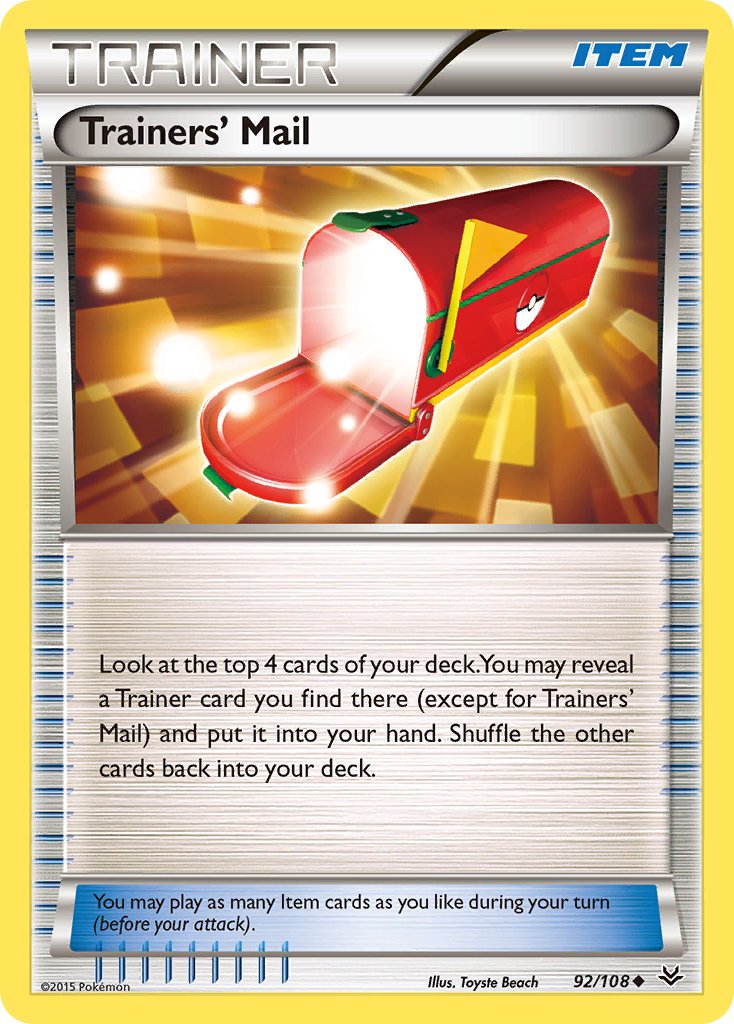 Trainers' Mail - 92/108 - Roaring Skies - Card Cavern