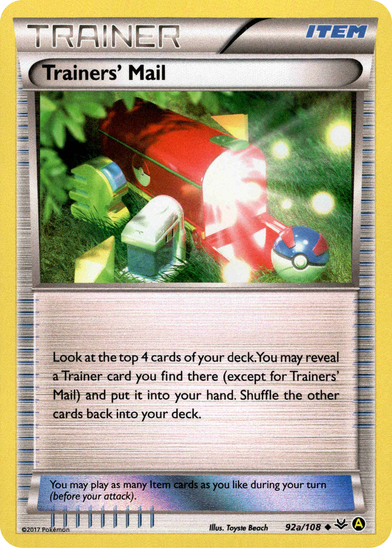 Trainers' Mail - 92a/108 - Alternate Art Promo - Holo - Card Cavern