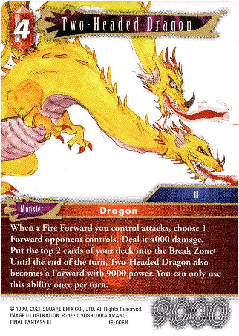 Two-Headed Dragon - 18-008H - Resurgence of Power - Card Cavern