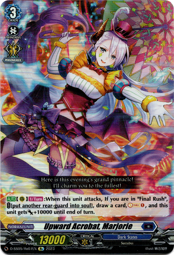 Upward Acrobat, Marjorie - D-SS05/Re07EN - Festival Booster 2023 - Card Cavern