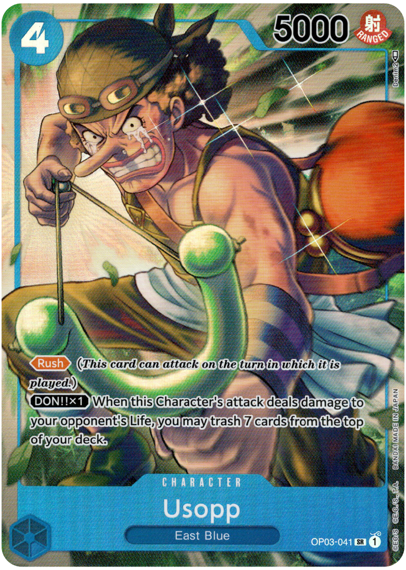 Usopp Alternate Art - OP03-041 SR - Pillars of Strength - Foil - Card Cavern